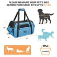 thumbnail image 4 of 212 Main PBC-8648TQ Soft Pet Carrier&44; Turquoise - Grand, 4 of 4