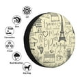 thumbnail image 6 of DouZhe Waterproof Spare Tire Cover, Retro Paris Tower Graffiti Prints Adjustable Wheel Covers Fit for Jeep Trailer RV SUV Car, 14 inch, 6 of 7
