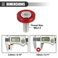 thumbnail image 4 of Unique Bargains 6 Pcs Finishing Countersunk Fender Bumper Washers Engine Bay Fastener Kit for Motorcycle Red, 4 of 7