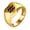 Gold Aquarius, variant on Men's Women's Stainless Steel Talisman 12 Constellation Signs Heart Simple Polished Birthday Ring Gemini Gold Size 12