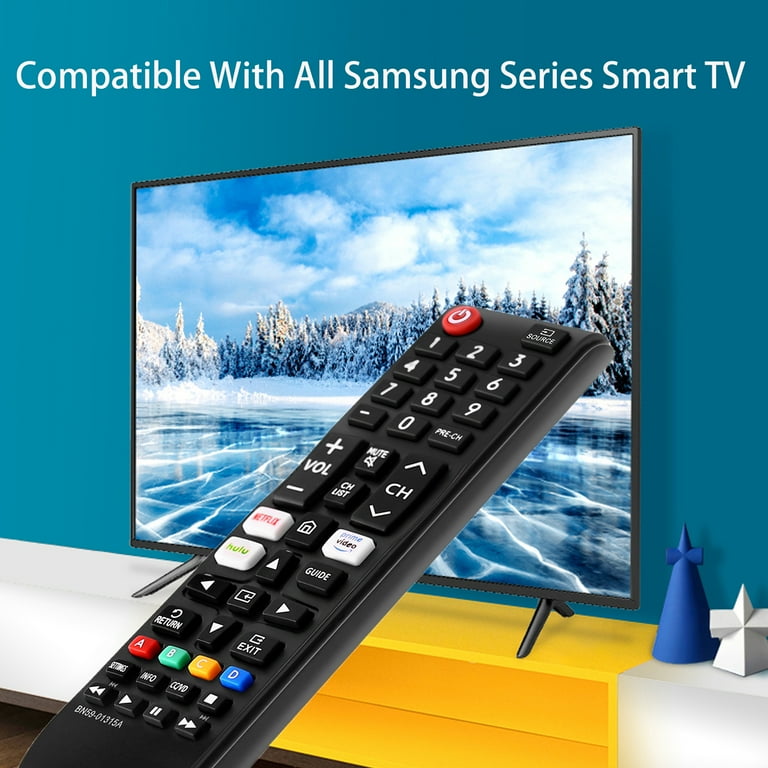 Universal Replacement Remote Control BN59-01315J for Samsung TVs,  Compatible with All Samsung LCD, LED, HDTV, 3D and Other Smart TVs, with  Quick app