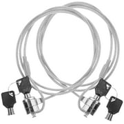 2 Sets Laptop Locking Cable Keyed Cable Lock Security Hardware Cable Lock