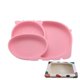 thumbnail image 1 of Plato de cena dieléctrico para bebés Plato de cena de silicona con ventosa para niños Vajilla para bebés Plato de cena de silicona integrado para niños, 1 of 6
