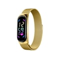 thumbnail image 4 of Reloj de pulsera transpirable elegante para niñas, reloj electrónico ajustable de acero inoxidable, regalo para niñas, 4 of 4