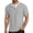 A-Grey494, variant on JAJAHO Mens Short Sleeve T Shirts Summer Casual Stylish 2 In 1 Color Block Loose Fit Crew Neck Tee Daily Wear Trendy Tops