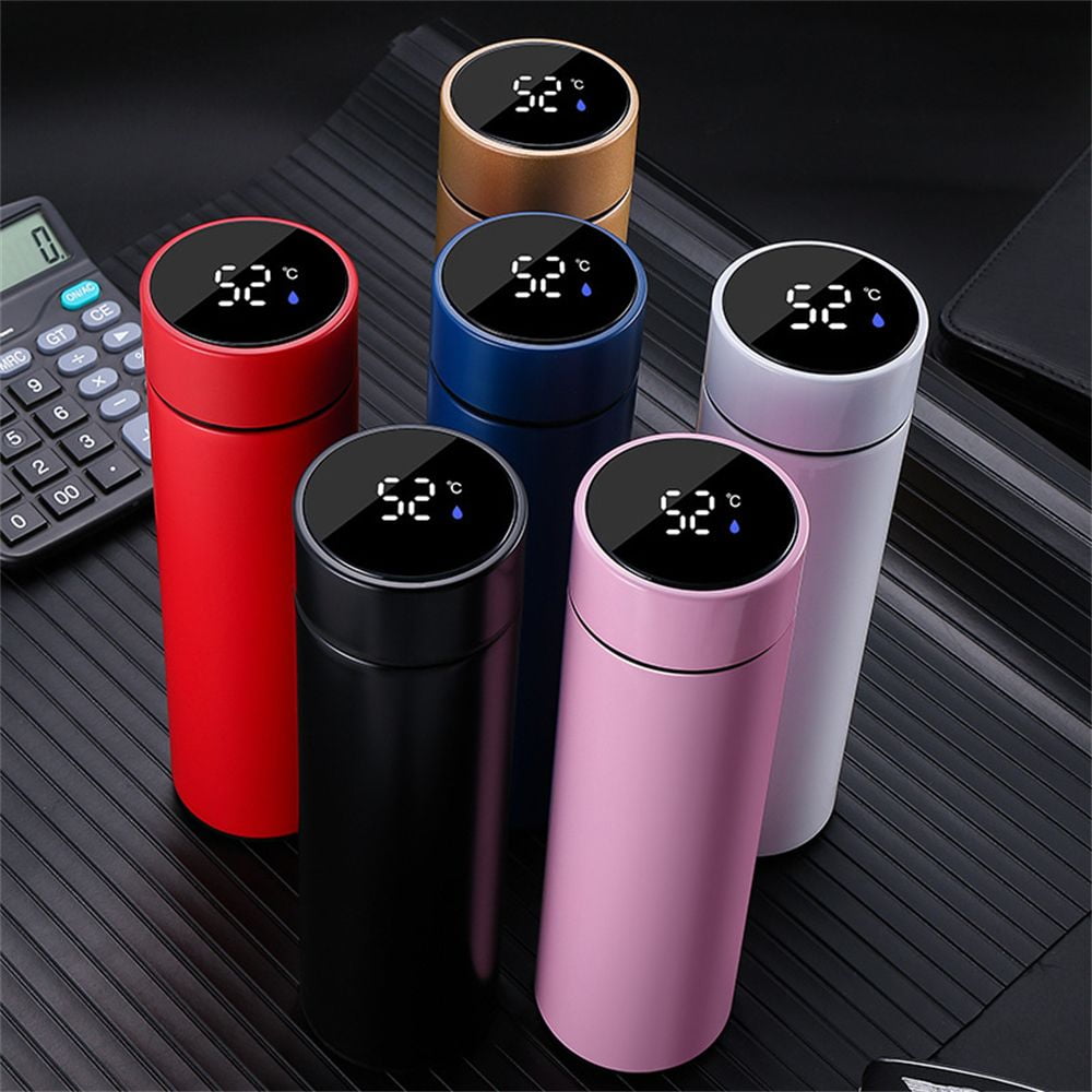 500ml Digital Thermos Cup For Nissan Qashqai Intelligent Temperature  Display Water Bottle Heat Preservation Vacuum Thermo Flask