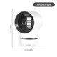 thumbnail image 5 of Muyoka Bug Zapper Lámpara eléctrica para matar mosquitos USB Trampa para mosquitos Trampa para atraer insectos Trampas portátiles para moscas Mosquito Zapper con potente ventilador de succión Trampa p Muyoka Hogar, 5 of 6