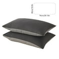 thumbnail image 3 of Set of 2 Cotton Pillow Shams, Standard Size Envelope Closure Cover, Soft Breathable Bedding, for Farmhouse Decor or Sofa Accent, 3 of 6