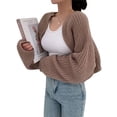 thumbnail image 3 of Gupgi Cardigan Tricoté pour Femmes Manches Longues Courtes Ouvert devant, 3 of 7