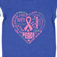 thumbnail image 4 of Inktastic Breast Cancer Awareness Heart Words Boys or Girls Baby Bodysuit, 4 of 5
