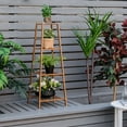 thumbnail image 3 of Costway Bamboo Tall Plant Stand Pot Holder Display Shelving Unit Indoor Outdoor Brown, 3 of 9