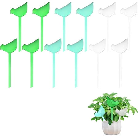 Wthefk 12PCS Plant Watering Globes, Bird Shaped Watering Bulbs for Outdoor Plants, Automatic Self Watering Spikes Plant Watering Bulbs for Indoor Outdoor Plants, Gifts for Plant Lovers