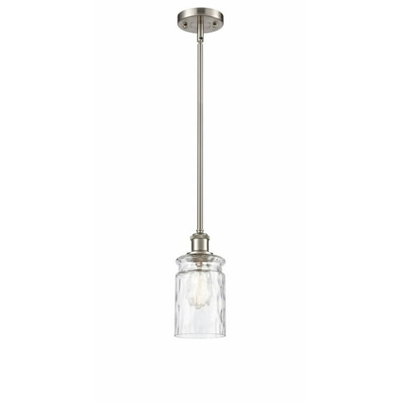 516-1S-SN-G352-Innovations Lighting-Candor-1 Light Pendant in Industrial Style-4.75 Inches Wide by 9.5 Inches High Brushed Satin Nickel Finish with