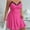 Hot Pink, variant on Sakmal Plus Size Moomoo Sleep Dress for Women Pink Lightweight Lace Short Sleepwear Print Sleeveless Chemises for Women
