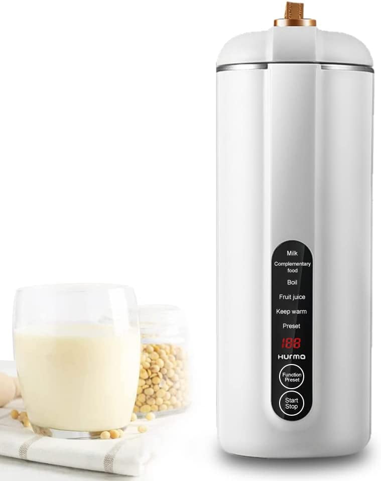 110V Mini Soybean Milk Cooking Machine Blender Hot Soup Maker Machine Portable Multi-Function Automatic Fruit Juicer Maker 