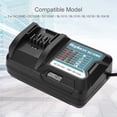 thumbnail image 2 of Cargador de Batería de Litio Rápido, para Batería de Litio 10.8V/12V, Compatible con DC10WD/DC10SB/DC10WC/BL1015/BL1016/BL1021B/BL1041B, Universal, con Indicador e Pantalla, 2 of 7