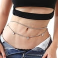 thumbnail image 2 of Ywmsfl Rhinestones Belly Chain Jewelry With for Butterfly Pendant Body Jewelry For Women Waist Chains Body Chain Jewelry Wai, 2 of 11