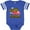 Football Blue and White, variant on Inktastic My Daddy is a Firefighter with Fire Truck Boys or Girls Baby Bodysuit