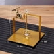 thumbnail image 2 of Soporte de Servilleta Plano de Metal con Bola de Cristal de Lujo Ligera Dispensador de Papel de Seda Rústico para Mesa de Encimera de Cocina, 2 of 5