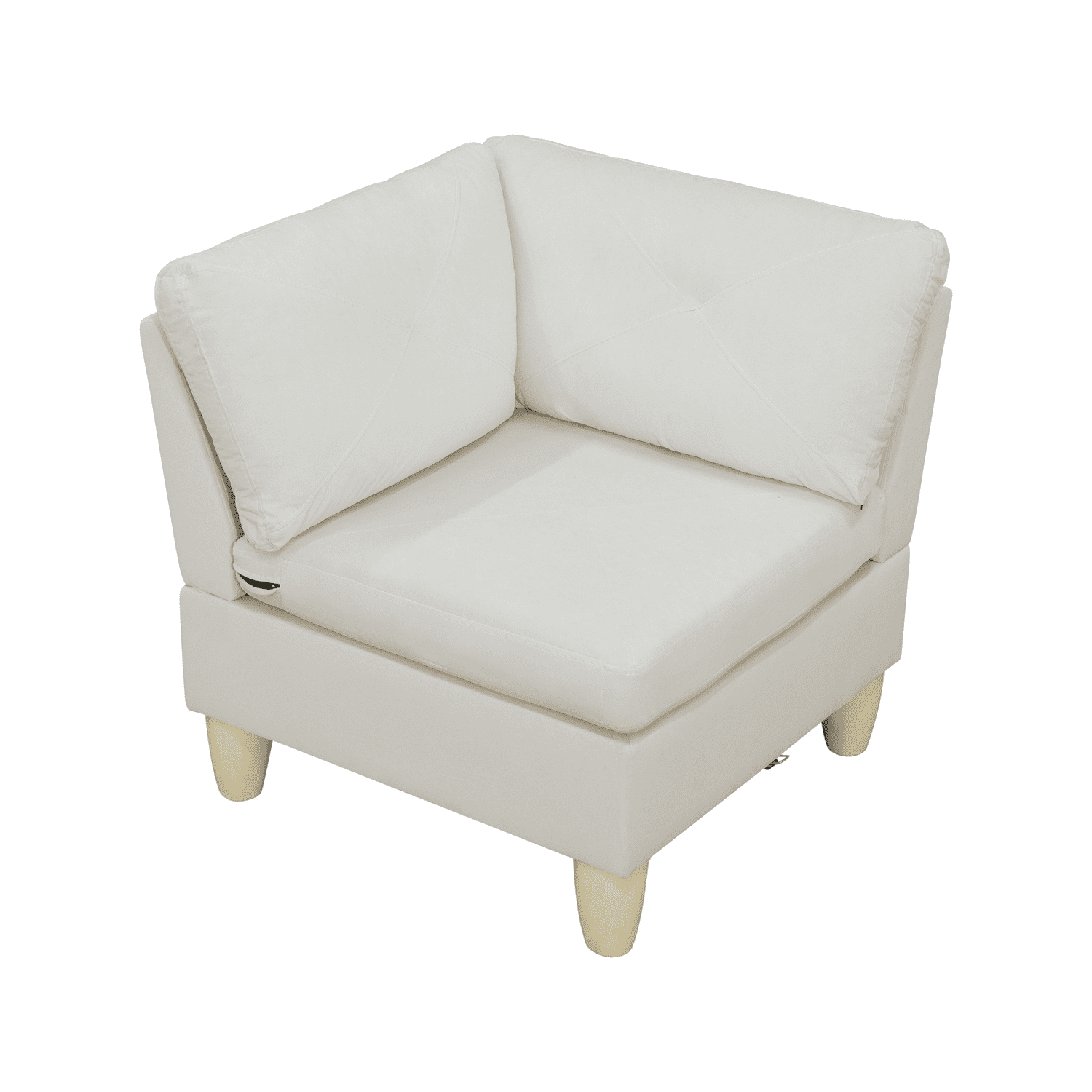 Hommoo Sofa Set,Massa Flannel 4-Piece Couch Living Room Sofa Set,Sectional Couches for Living Room,Beige