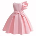 thumbnail image 3 of SHTXOZHI Toddler Girl Birthday Party Gown Dress Kids Summer Ruffle A-Line Princess Dress, 3 of 6