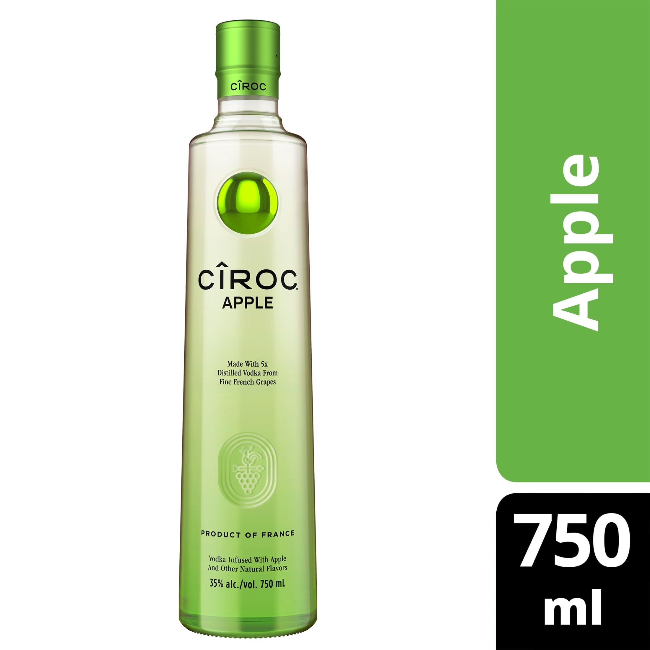 CIROC Apple (Made with Vodka Infused with Natural Flavors), 750 mL