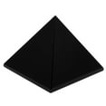thumbnail image 4 of 2 piezas negro natural mascota energía malvada casa de ciudad piedra protectora adorno de bricoje 4x4x3cm CUTICAT Pirámide de Obsidiana, 4 of 8