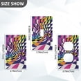 thumbnail image 7 of Yayeee Duplex Wall Plate 1-Gang 4.5"x2.7" Home Receptacle Light Switch Decorative Outlet Cover, Purple Wavy Plaid, 7 of 7