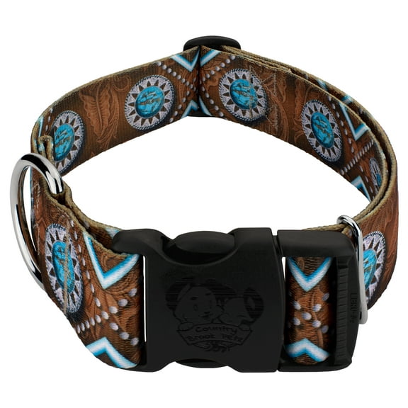 Country Brook Petz® 1 1/2 inch Deluxe Saddle Up Dog Collar, Large