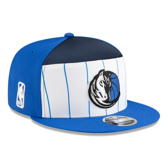 Men's New Era White/Blue Dallas Mavericks 2025 NBA Tip Off Split Panel 9FIFTY Snapback Hat