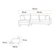 thumbnail image 4 of Sala esquinera Camila, con baul incluido, reversible izquierda derecha, color gris con café, 4 of 5