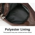 thumbnail image 4 of Sling Bag for Men, Trendy Crossbody Bag with Adjustable Shoulder Straps, Leather Small Sling Backpack Outdoor Chest Bag with Multiple Compartments for Travel Camping（Khaki）, 4 of 6