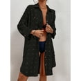 thumbnail image 4 of Bsubseach Fashion Polyester Swiss Dot Button Down Shirt Dress Swimwear Cover-Ups, One Size, 4 of 7