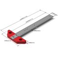thumbnail image 5 of YongCo Inch Metric Measuring Ruler T Square Ruler Aluminum Woodworking Tool Scribing Ruler Tool Measurement Ruler, 5 of 7