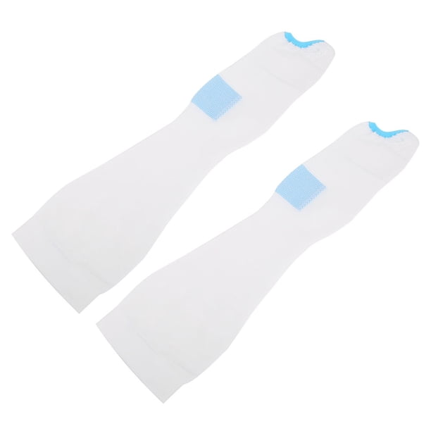 Calcetines de Compresión ANGGREK Hasta La Rodilla Para Venas Varicosas Con Orificio Para Inspeccionar El Dedo Del Pie Blanco M