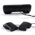 thumbnail image 2 of fastboy Portable USB Stereo Speaker Notebook Laptop Computer PC Screen Clip-on Music Player Black, 2 of 8