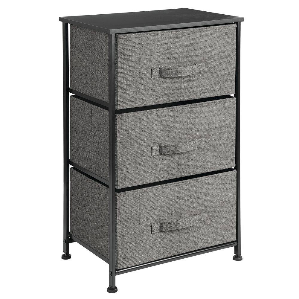 mDesign Vertical Dresser Storage Tower with 3 Drawers
