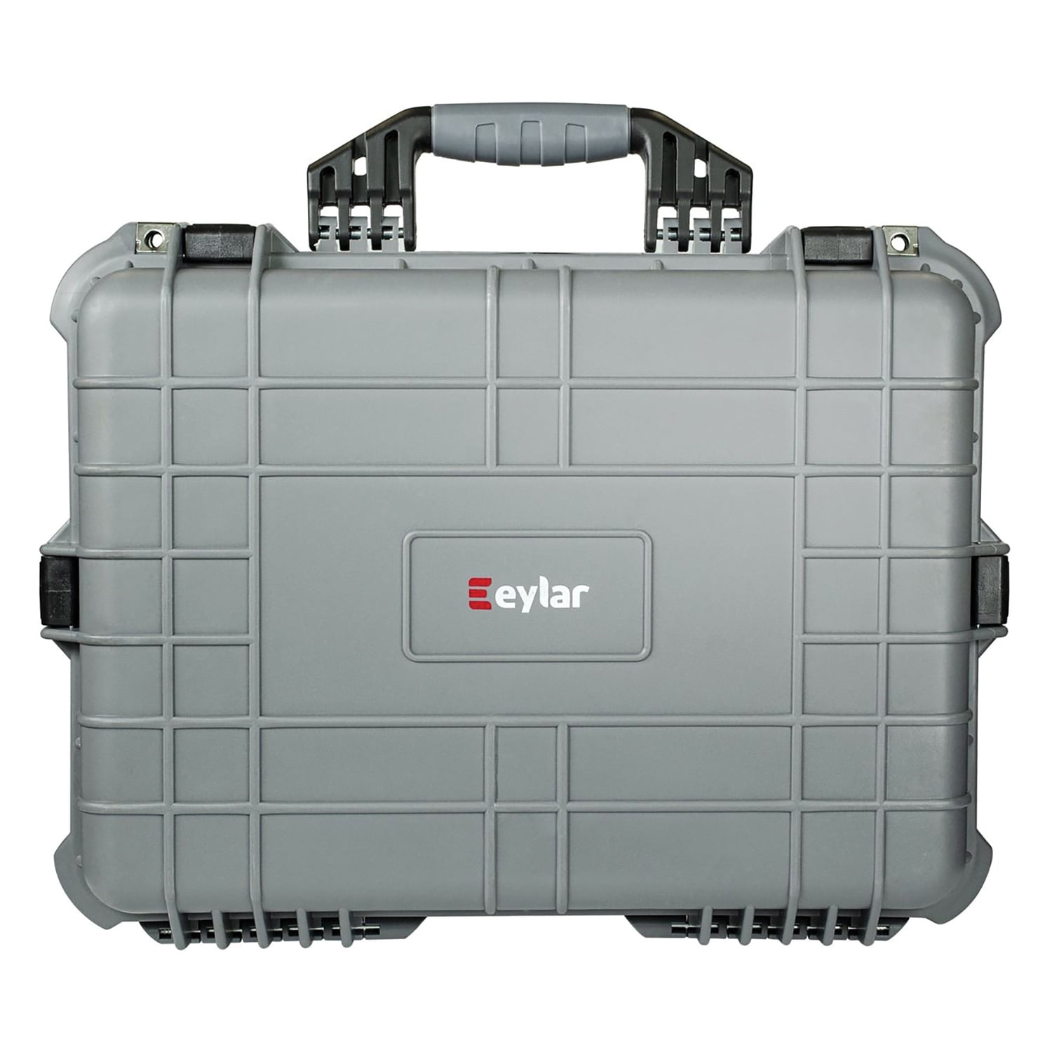 eylar SA00002 Large Waterproof and Shockproof Gear Hard Case with Foam Insert (Gray), SA00002-GRA