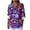 Blue, variant on Womens Patriotic Linen Shirts Long Sleeve Button Down Floral Shirt Tops Loose Holiday July 4th Outfits Blue, S