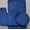 Navy Blue, variant on 3 Piece Shiny Chenille Bath Rugs Set, Includes Area Rug, Contour Rug and Lid Cover, Yellow