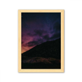 thumbnail image 1 of Noche cielo estrellas amarillas Cuadro de madera decorativa marco de casa A4, 1 of 3