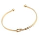 thumbnail image 4 of Brazalete minimalista de alambre para mujer, ajustable, fino y con purpurina, para uso diario dorado, 4 of 9