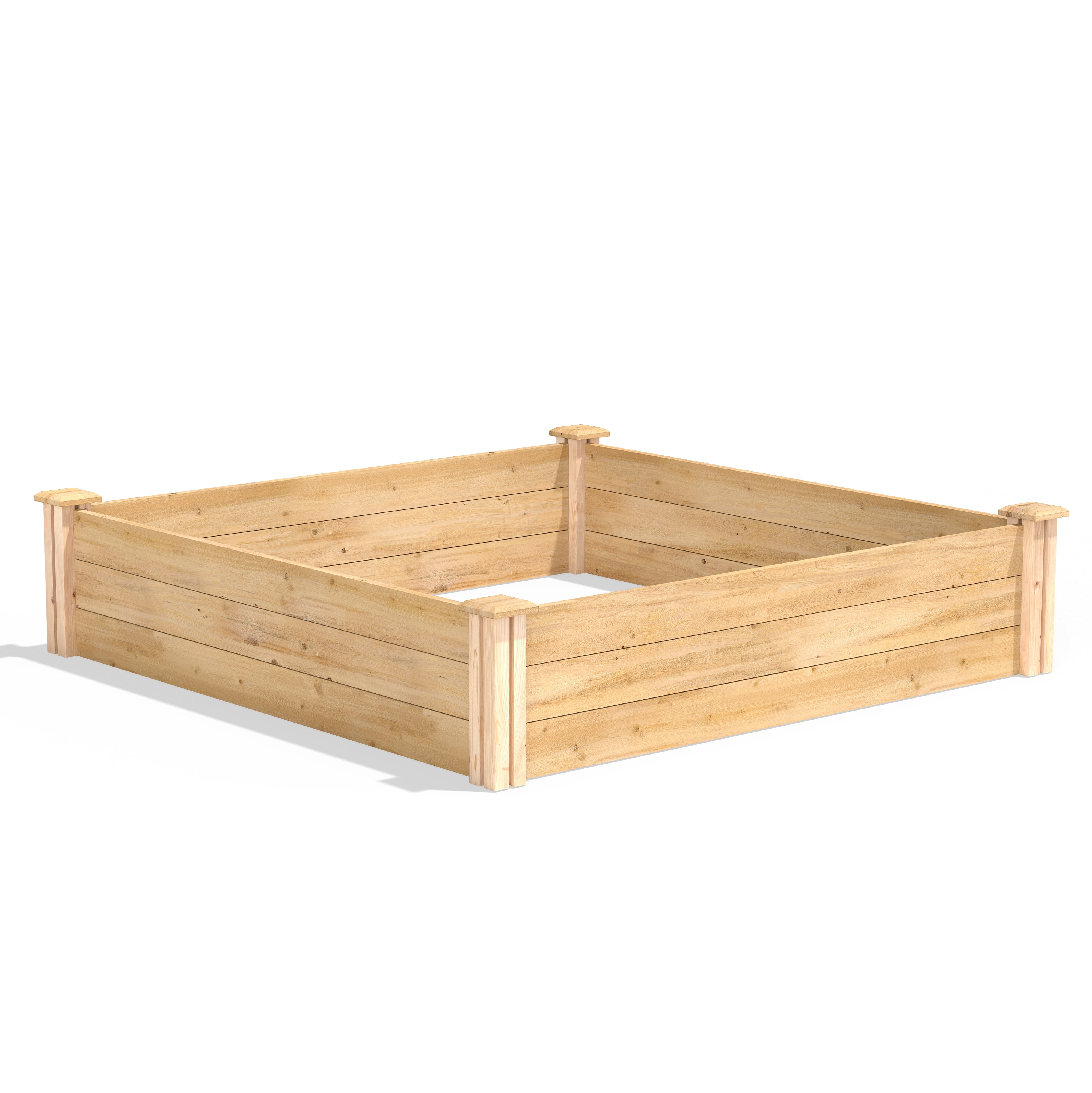 Greenes Fence 4' x 4' x 10.5" (1/2" Thick) Classic Cedar Raised Garden Bed
