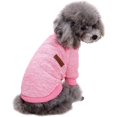 thumbnail image 2 of CICRKHB Small Dog Sweater Pet Dog Clothes Knitwear Dog Sweater Soft Thickening Warm Pup Dogs Shirt for Dog Pet Supplies Pink, 2 of 5