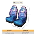 thumbnail image 2 of FOR U DESIGNS Wolf Moon Pattern 2 Pcs Car Seat Covers Lightweight Automotive Front Seat Cover Comfortable Auto Seat Protector Car Accessories Fit for SUV Truck Sedan, 2 of 7