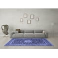 thumbnail image 3 of Ahgly Company Indoor Rectangle Medallion Blue Traditional Area Rugs, 4' x 6', 3 of 4