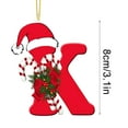 thumbnail image 4 of chaungfeng 26 Letter Ornaments Christmas Tree Decoration, 3.1in Personalized Christmas Letter Tree Hanging Pendant, Xmas Alphabet for DIY Craft Ornaments, for Family Holiday Party (K), 4 of 6