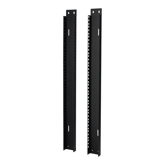 Rockville RAIL14U 14U Reversible Rack Rails With M5 Circle or Square Screw Holes