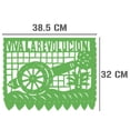 thumbnail image 4 of Papel Picado Revolucion Mexicana | Guirnaldas | Enramado | 5 tiras de 5 metros | diseño 20 de Noviembre verde, blanco y rojo con colores vibrantes | decoración de papel picado (Plastico), 4 of 6