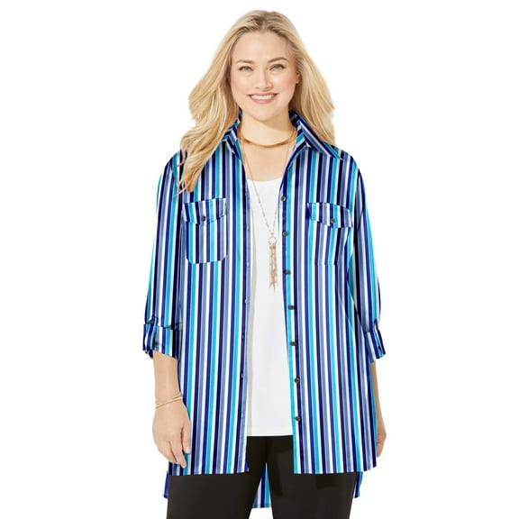 Catherines Women's Plus Size Liz&Me Camp Shirt